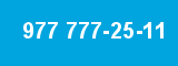 977 777-25-11